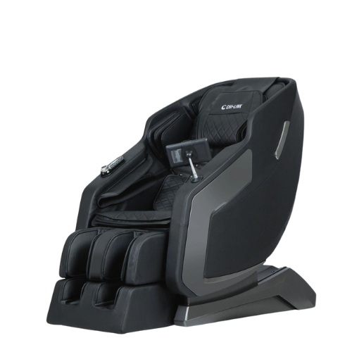 Chilink Prestige massage chair in black, front three-quarter view